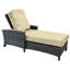 Bella Outdoor Teak Chaise Lounge-419625831-419625887