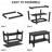 31.5 Inch Coffee Table with 2-Tier Storage, Modern Industrial Rectangular Living Room Table, Compact MDF & Particle Board Build, Durable & Easy Assembly, Ideal for Apartments & Offices