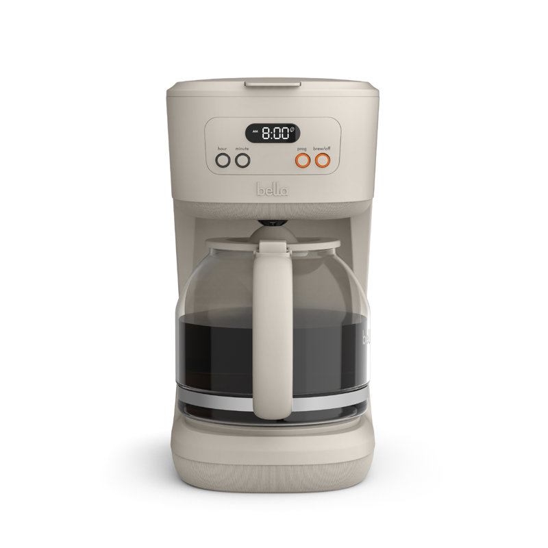 Bella 12 Cup Programmable Coffee Maker, Oatmilk