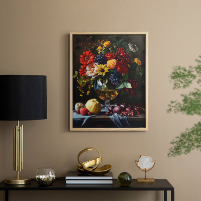 Reproduction encadrée FLORAL Series DCCxxxix - bois massif