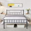 Delaenie Metal Platform Bed-534920299-534920298