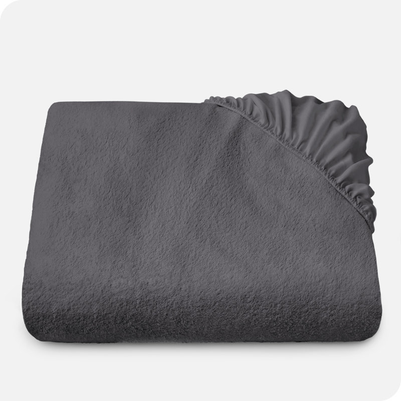 Twin Size Gray Waterproof Cotton Mattress Protector