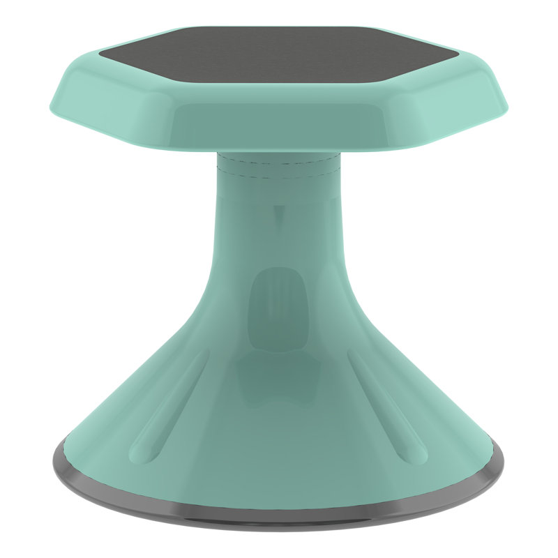 Tabouret d'apprentissage en plastique sans dossier, 12 po, Écume de mer