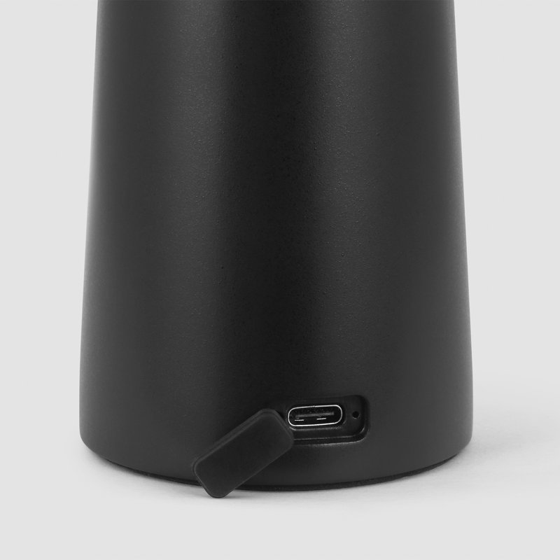 Sesa Short Accent Rechargeable Table Lamp, Black