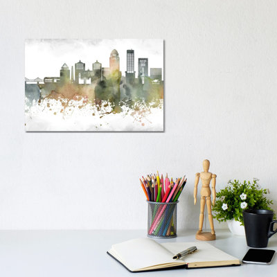 Louisville Skyline 1 Piece Wrapped Canvas Wall Art
