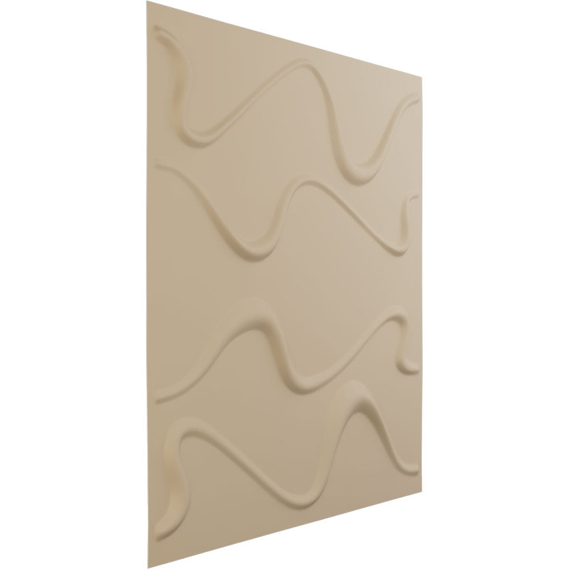 Panneau mural 3D décoratif Versailles EnduraWall, Beige fumé satiné UltraCover