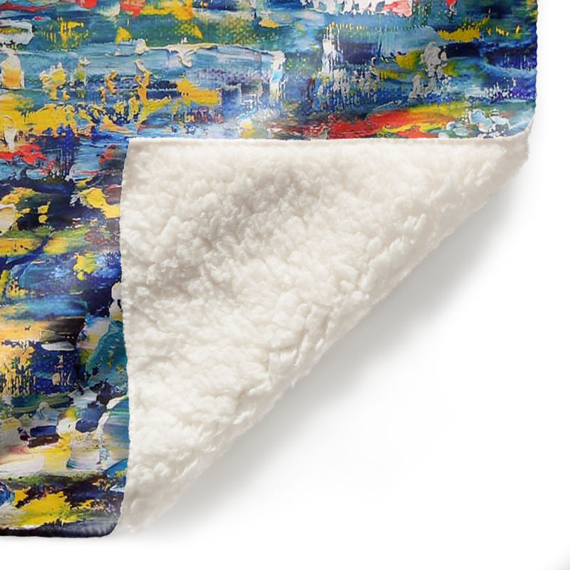 Couverture sherpa douce starry night, l 51 po x L 60 po