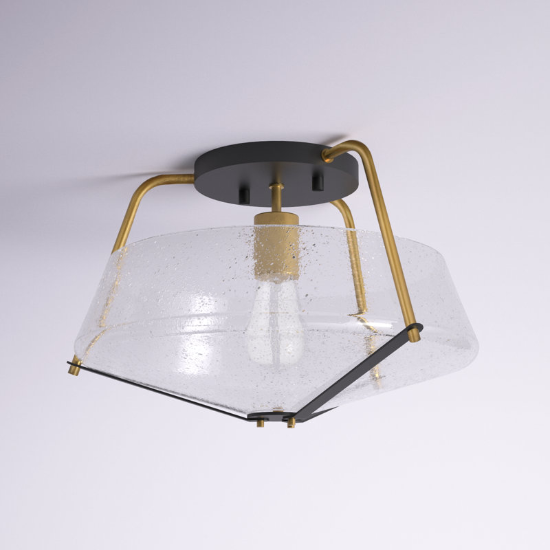 Glass Semi Flush Mount