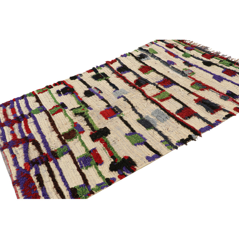 One-of-a-Kind 4'9"x7'11" Hand Knotted Area Rug