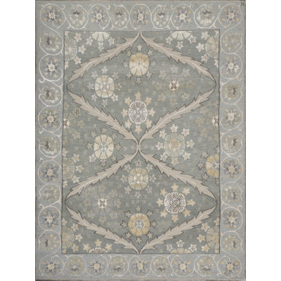 Arcadia Oriental Area Rug in Frost/Cream/Pewter/Soft Blue