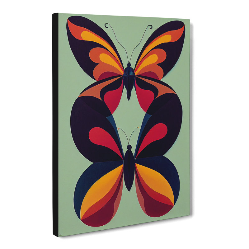 Cubism Butterfly Vol.2 - Wrapped Canvas, 50cm H x 35cm W x 3cm D