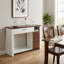 Console de 48 pouces de largeur avec tiroir coulissant lisse et armoire de rangement spacieuse pour le salon