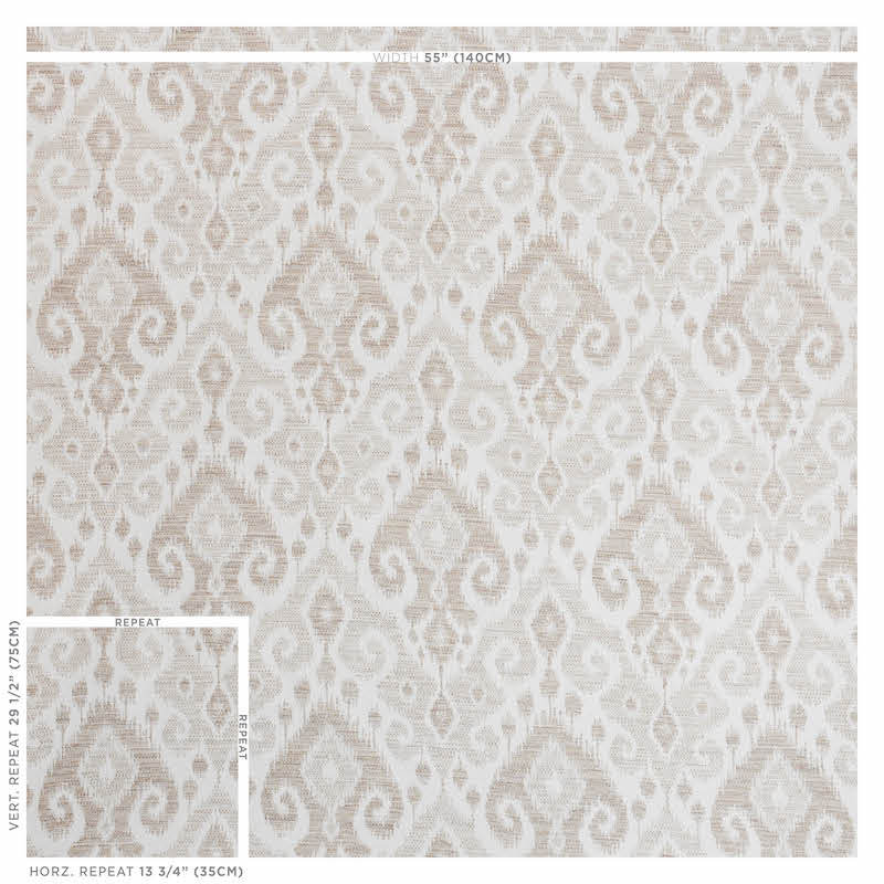 Dedra Fabric, Natural