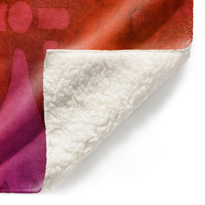  Couverture douce en sherpa, 51 po x 60 po, Rouge