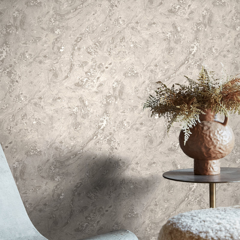 Boheme Marble Dove Wallpaper, Dove