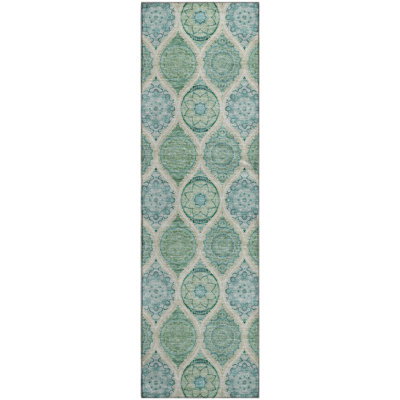 Premium Machine Washable Prisco Sage Rug