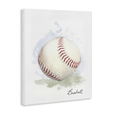 Soft Pastel Baseball Canvas, design by Matthew Piotrowicz