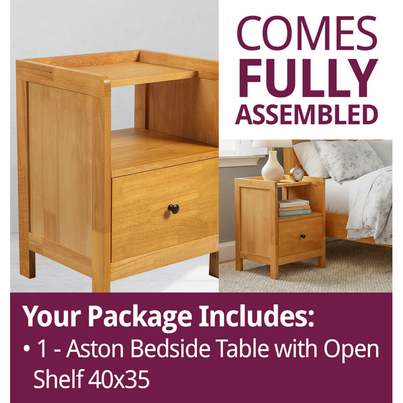 40cm W Bedside Table