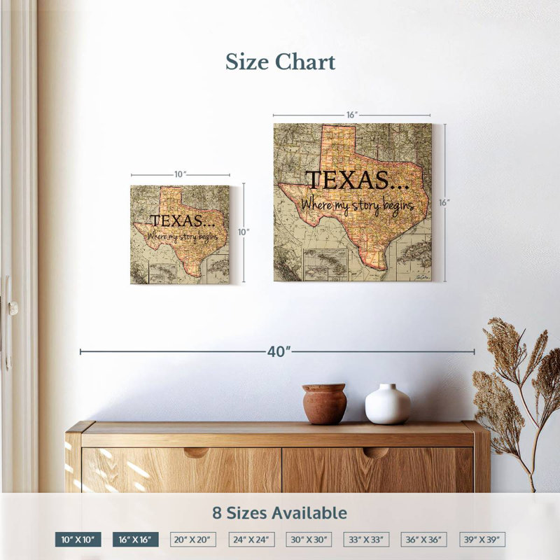 Tergel, Texas, My Story, H 10 po x l 10 po