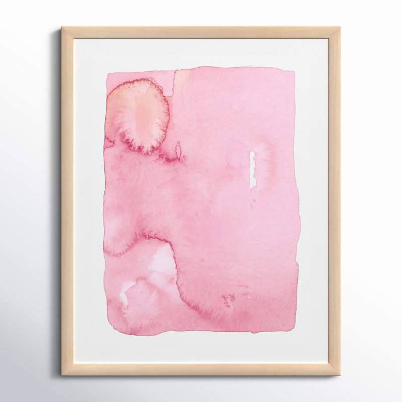 Pink Splash Print by Jacques Pilon, 30" H x 24" W, Brown