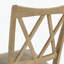 Chaises de salle à manger en bois massif à dossier croisé (ensemble de 2)