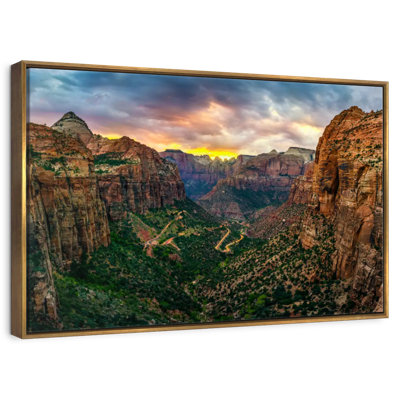 Zion National Park At Sunset