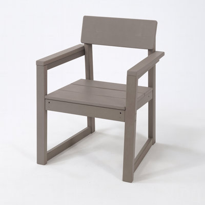 Fauteuil de jardin d'extérieur, design moderniste avec dossier
