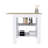 Kitchen Island, Kitchen Table 35" H, 3 Open Shelves