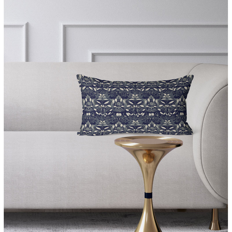 Coussin Petal, Bleu / Beige