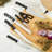 BergHOFF DiNA Pica 7pc Stainless Steel Knife Block Set