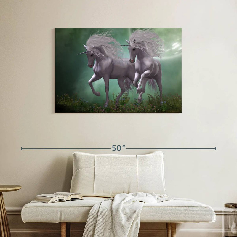 Amateurs de licorne, H 26 po x l 39 po
