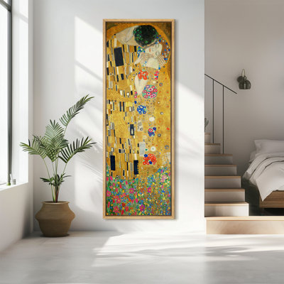 «Famous Artwork The Kiss» par Gustav Klimt, reproduction d'art sur toile