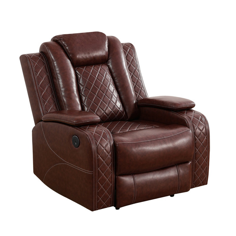 Kirstyleigh Faux Leather Power Recliner