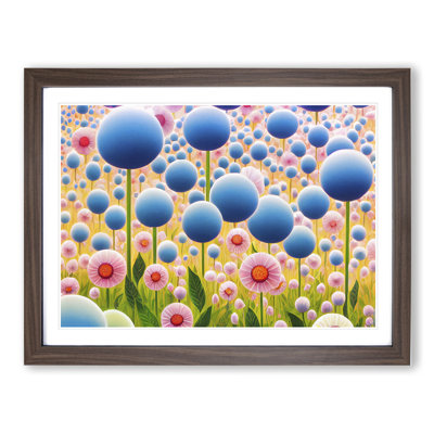 Extraordinary Flower Market 1 Piece Single Picture Frame Wall Art