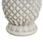 Base de parasol de table d'appoint en oxyde de magnésium blanc antique en forme d'ananas Lillian