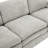 89" Cozy Upholstered 3-Seater Sofa Oversized Comfy Cloud Sofa Double Cushion 3-Seater Sofa Plush Cushion Sofa Couch For Living Room , Light Grey-398245177