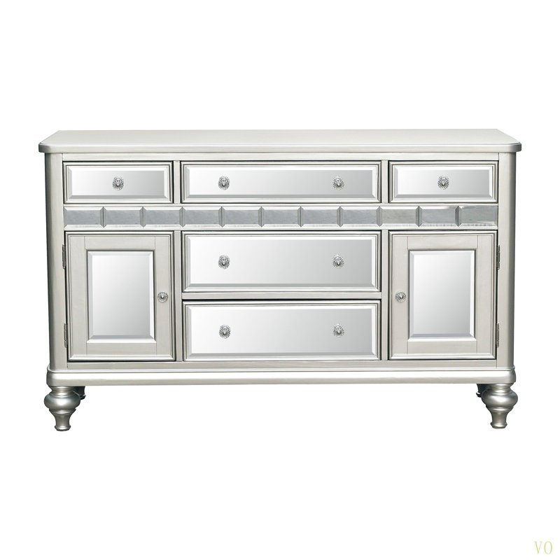 Miroir 1Pc de 5 tiroirs 2X armoires de salle à manger de style ultra-moderne