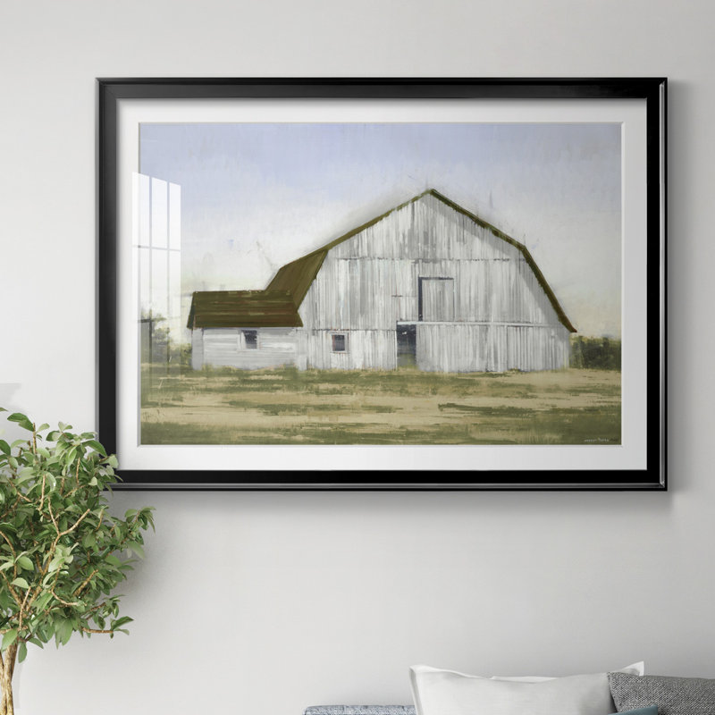 Imprimé Barn II, H 30,5 po x l 42,5 po x P 1,5 po, Cadre noir, Oui