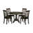 5 Pieces: 1 Table, 4 Chairs selected