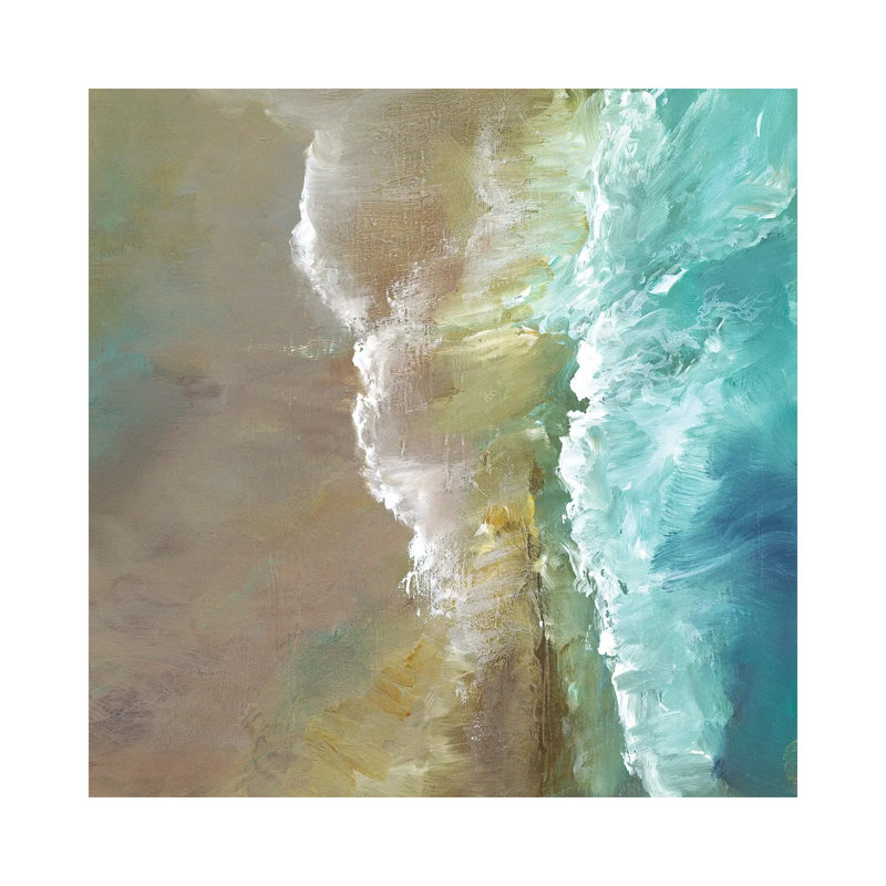 Aerial Coast III by Sheila Finch - Wrapped Canvas Painting, 66.04 cm H x 66.04 cm W x 3.175 cm D