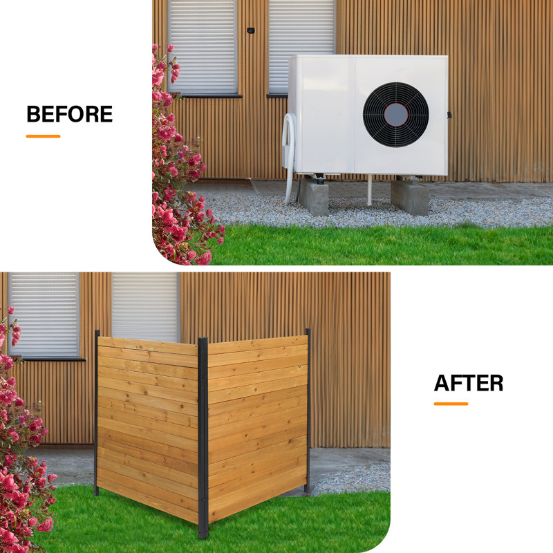 42.2*38In. Outdoor Wood Fence Privacy Screens