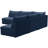 Ensoll Velvet L-Shaped Sectional Reversible-1496889976