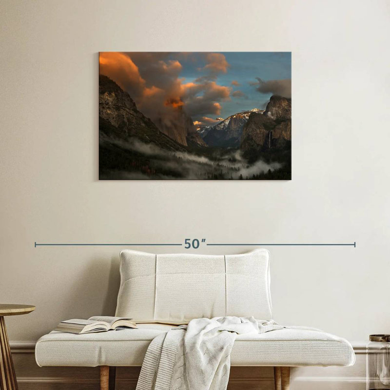 Alvord Yosemite ciel nuageux, H 24 po x l 36 po
