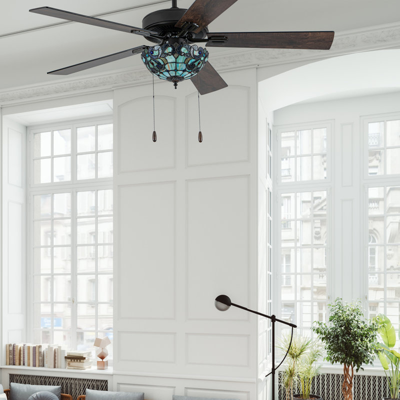 Ventilateur de plafond 52 po en bronze huilé avec télécommande Magna Carta