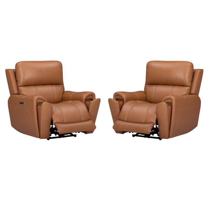 Ensemble de 2 fauteuils inclinables Alberta P3, Cidre de pommes