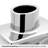 7.5" Fluted Opening Reflective Silver Ceramic Vase-2122867291