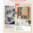 Bathroom Wall Cabinet, with Door and Adjustable Shelf, Over the Toilet Storage Medicine Cabinet Wall Mounted, Hanging Organizer with Shelves and Open Partition for Laundry Room Kitchen Restroom