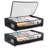 Set Of 2 Under-Bed Rolling Storage Container With Transparent Cover, Versatile Space-Saving Design, And Smooth-Glide Multi-Directional Wheels