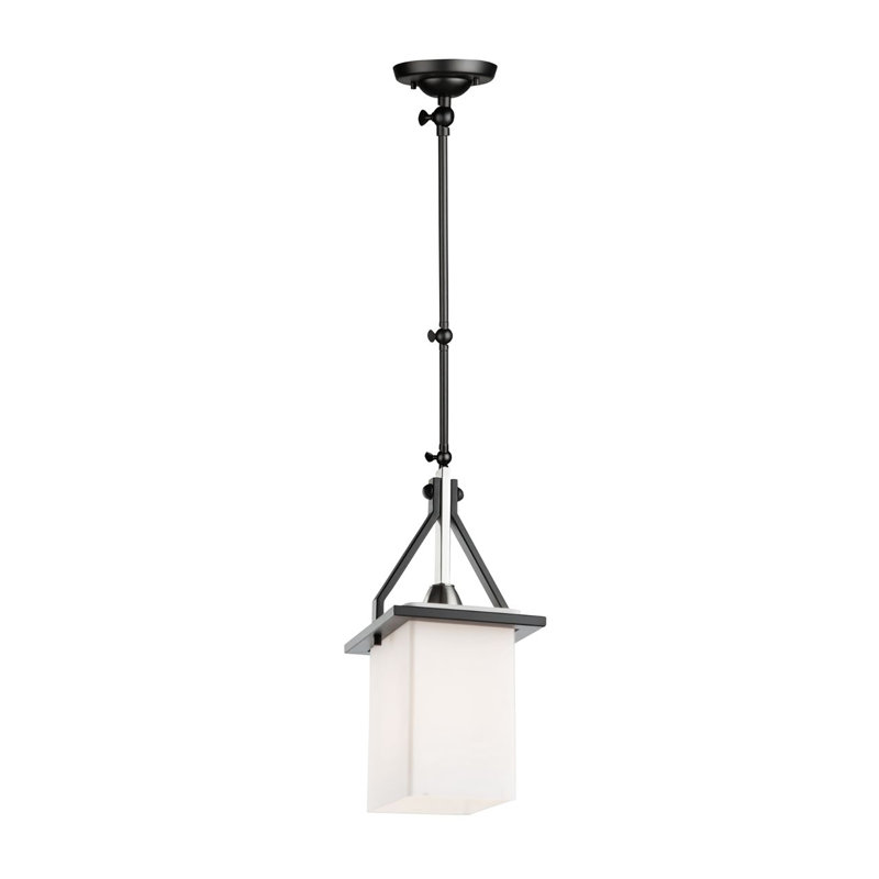 Arba 1 - Light Single Pendant, Black/Brushed Nickel