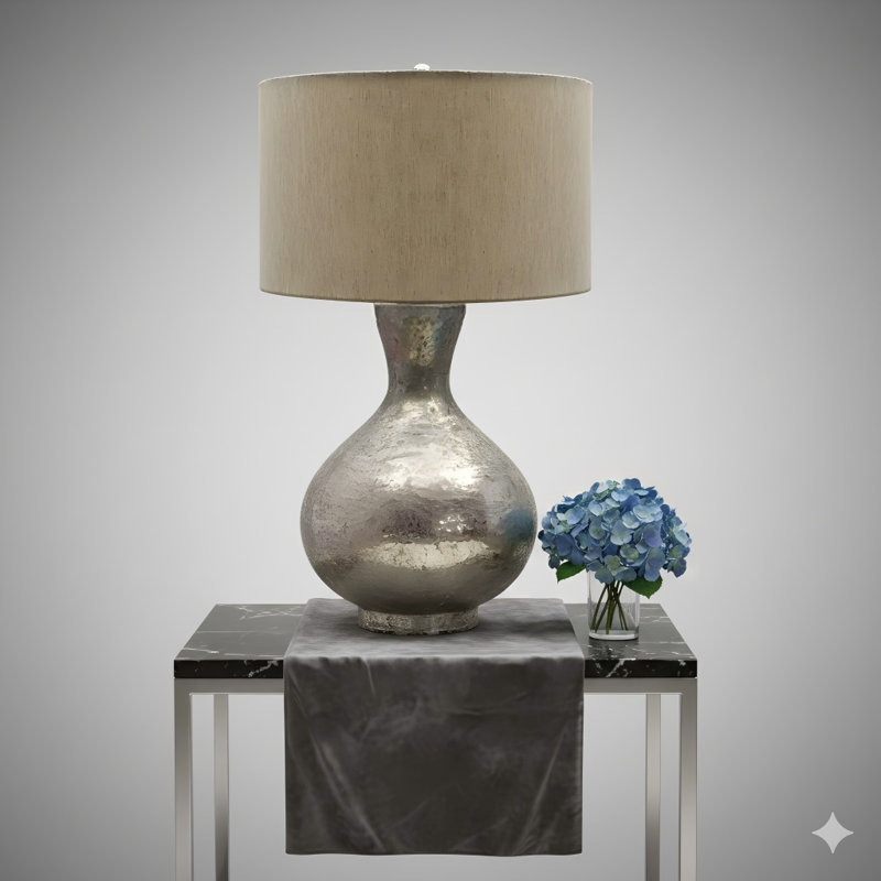 D15x23" Glass Table Lamp Bottel Shape